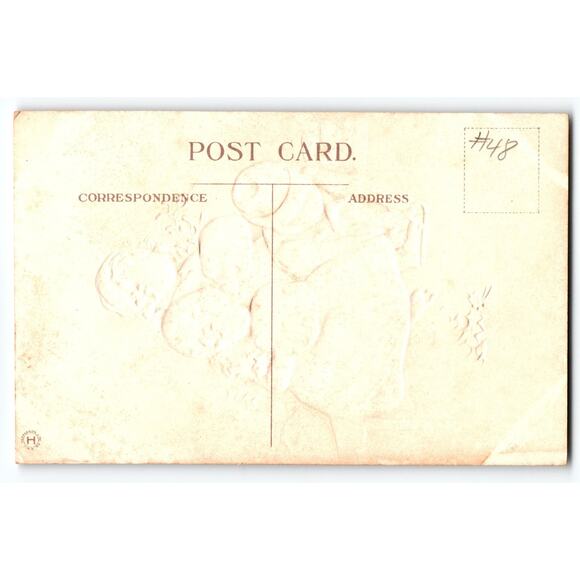 Vintage Christmas Joys Postcard Children Ice Skating Snow Scene Muffs Henderson - Picture 2 of 2